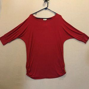 Women's Matchstick Top Shirt Tunic  Long sleeve Size XL